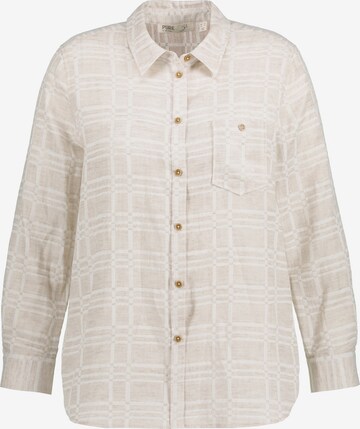 Ulla Popken Blouse in Beige: front