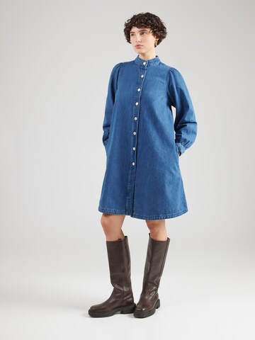 Abito camicia 'Elena' di MSCH COPENHAGEN in blu: frontale