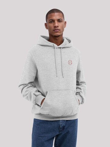 F4NT4STIC Sweatshirt 'Baseball' in Grey: front