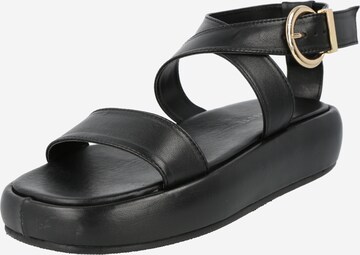 Warehouse Sandals in Black: front