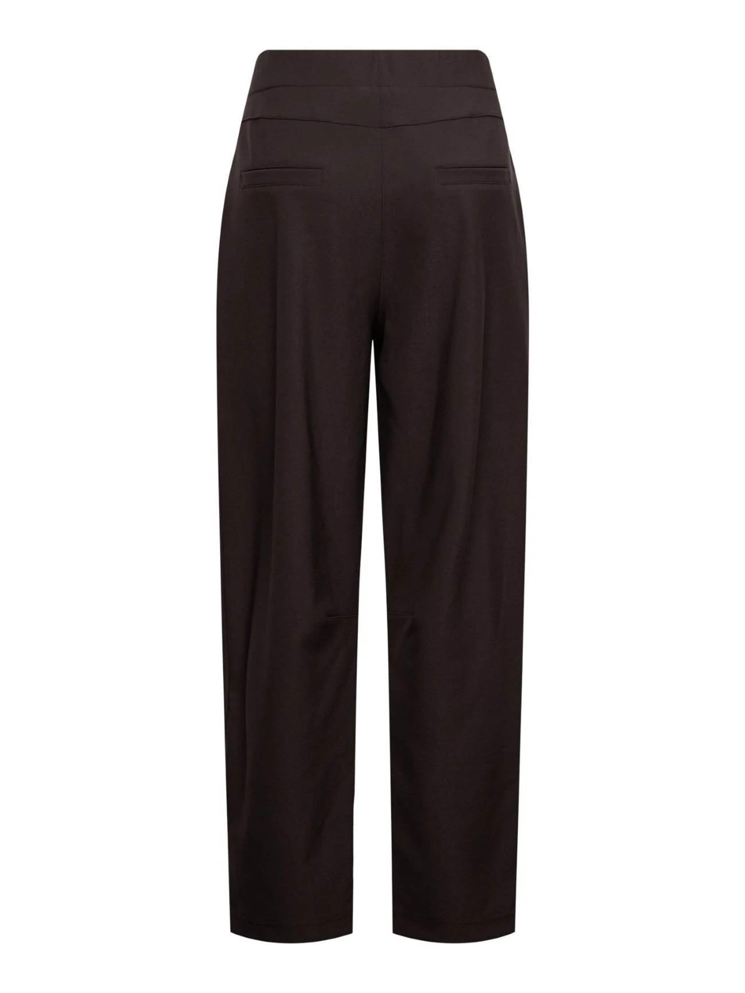 &co woman Regular Broek '&Co woman Pris Heavy Chocolate' in Bruin