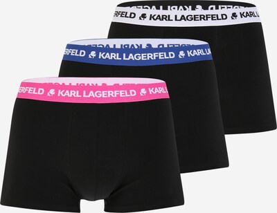 Karl Lagerfeld Boxers en bleu / rose clair / noir / blanc, Vue avec produit