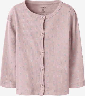 NAME IT Knit cardigan 'NMFLONA' in Purple: front