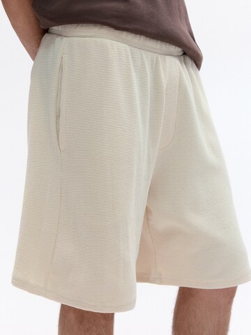 Pull&Bear Loosefit Bukser i hvid