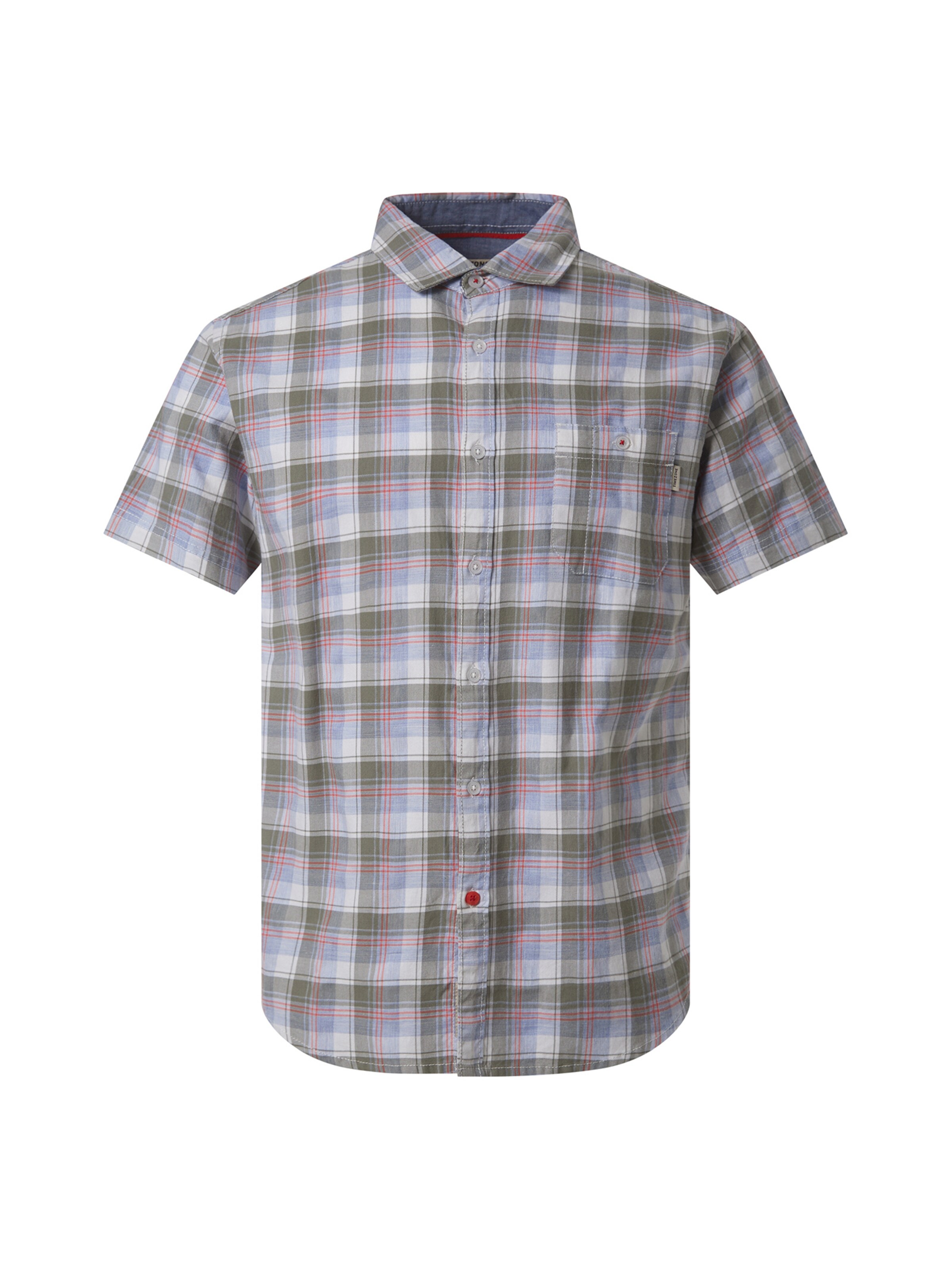 TIMEZONE 3/4 Ärmel-Oversize-Shirt 'Check' in Grün: Vorderseite