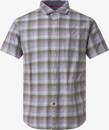 TIMEZONE 3/4 Ärmel-Oversize-Shirt 'Check' in Grün: Vorderseite