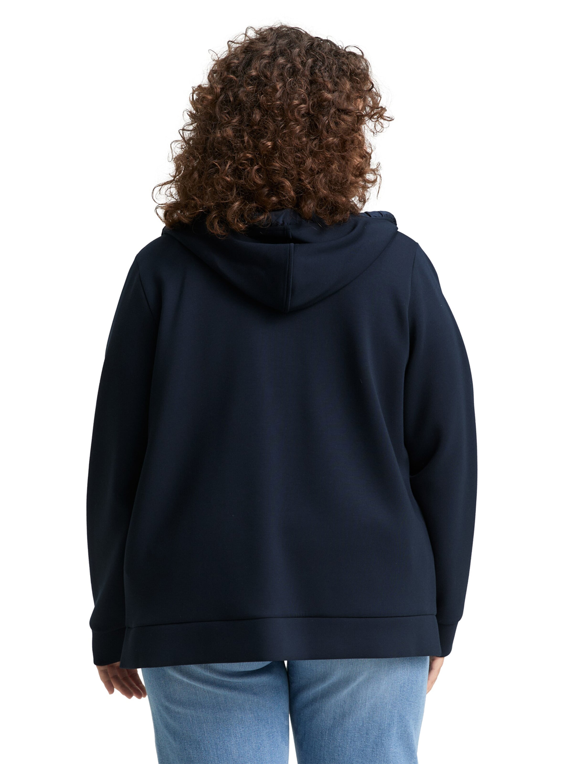 Tom Tailor Women + - Sudadera con cremallera en azul