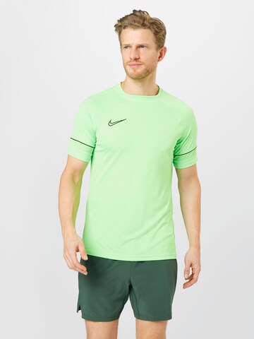 NIKE Funktionsshirt 'Academy 21' in Grün: Vorderseite