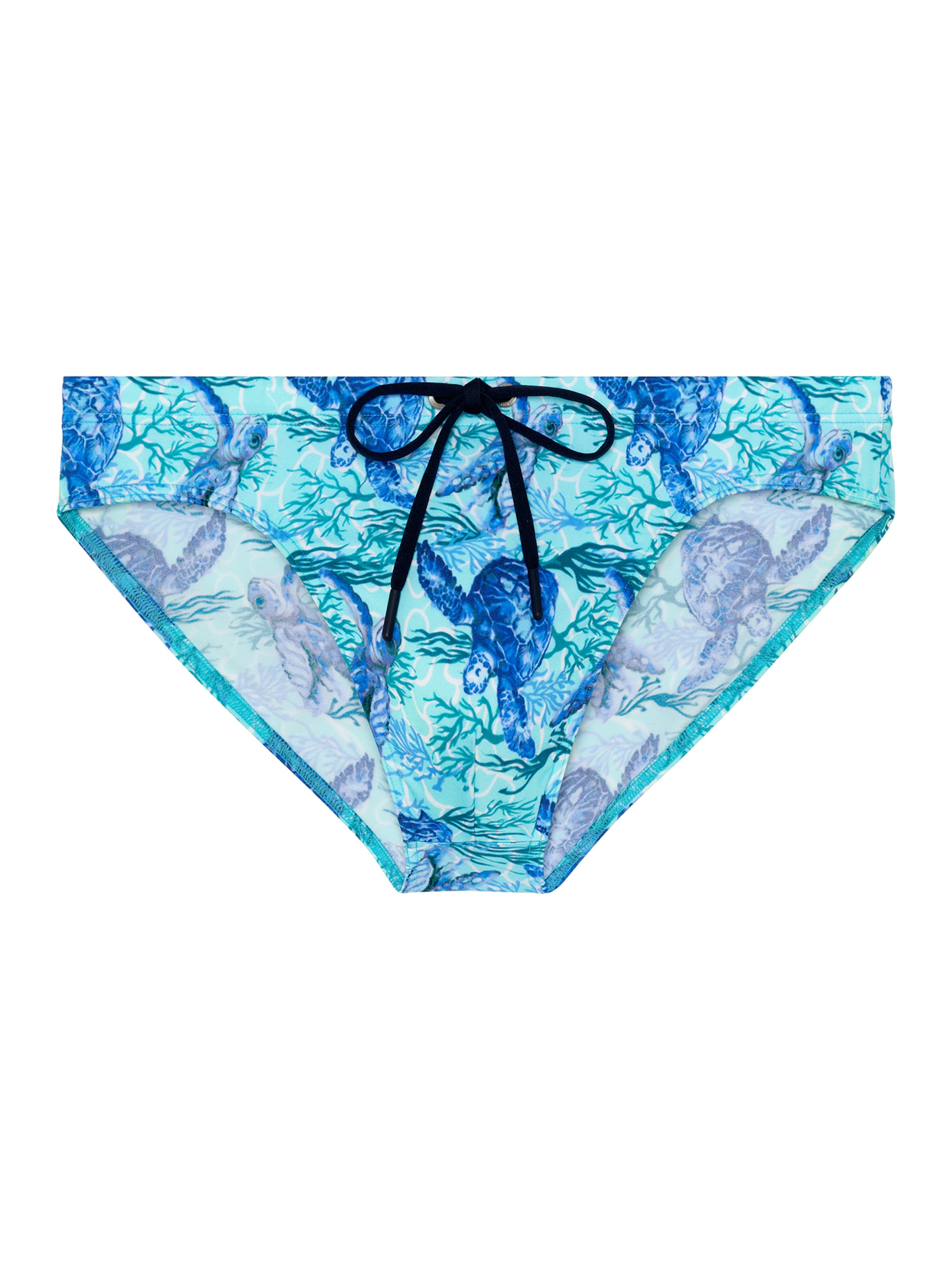 HOM Bathing trunks &#x27; Swim Micro Briefs Tartane &#x27; in Blue: front