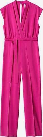 MANGO Jumpsuit 'Seven' i pink: forside