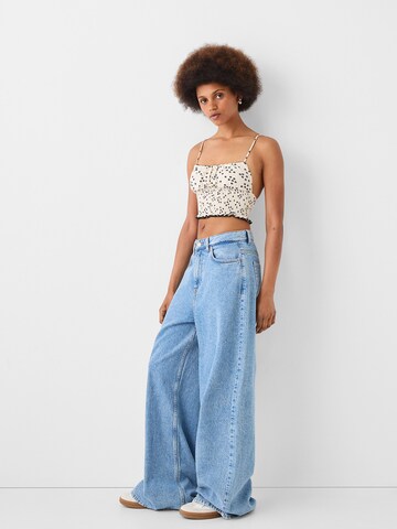 Bershka Top w kolorze biały