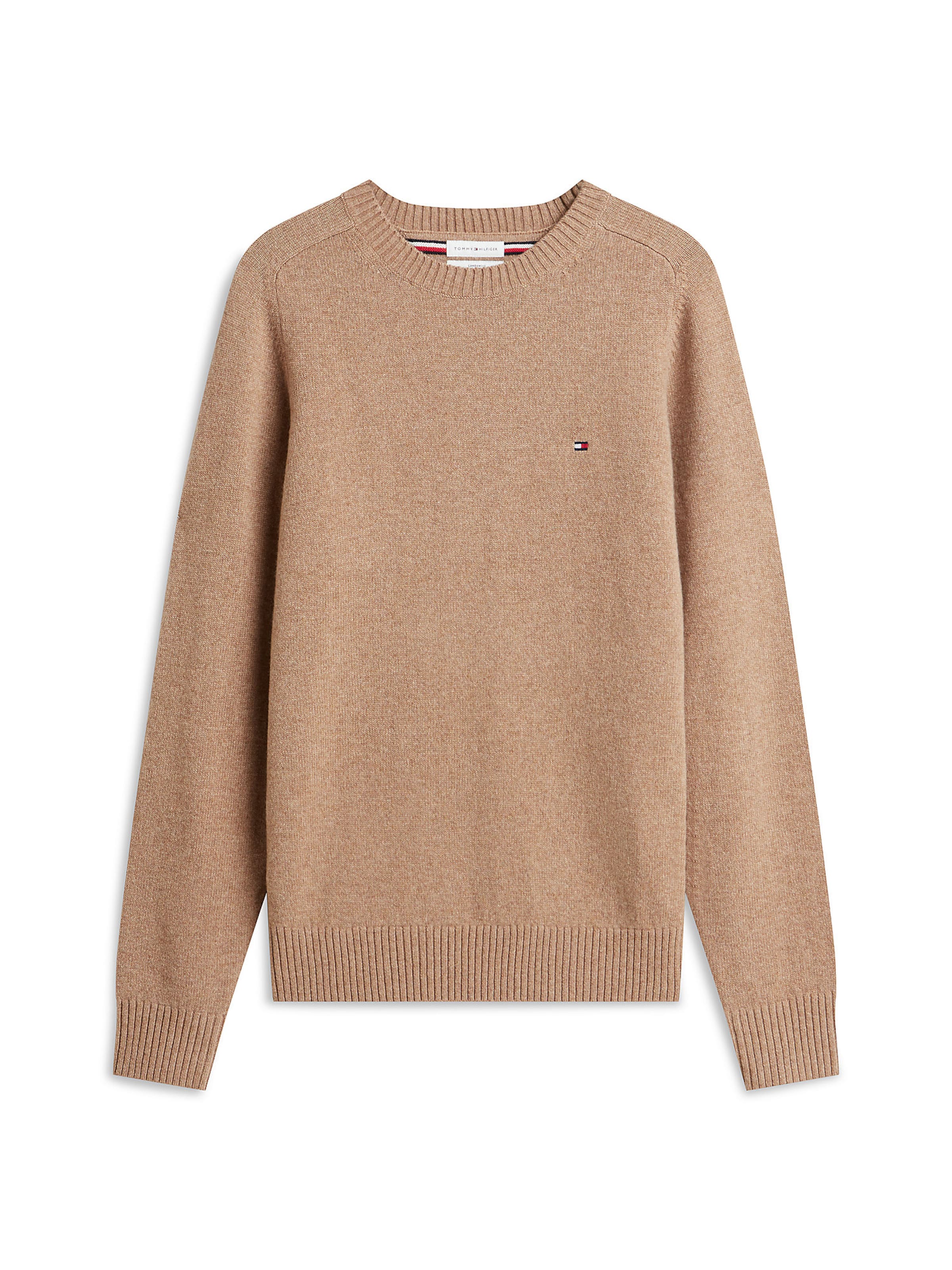 TOMMY HILFIGER Pullover in Braun: Vorderseite
