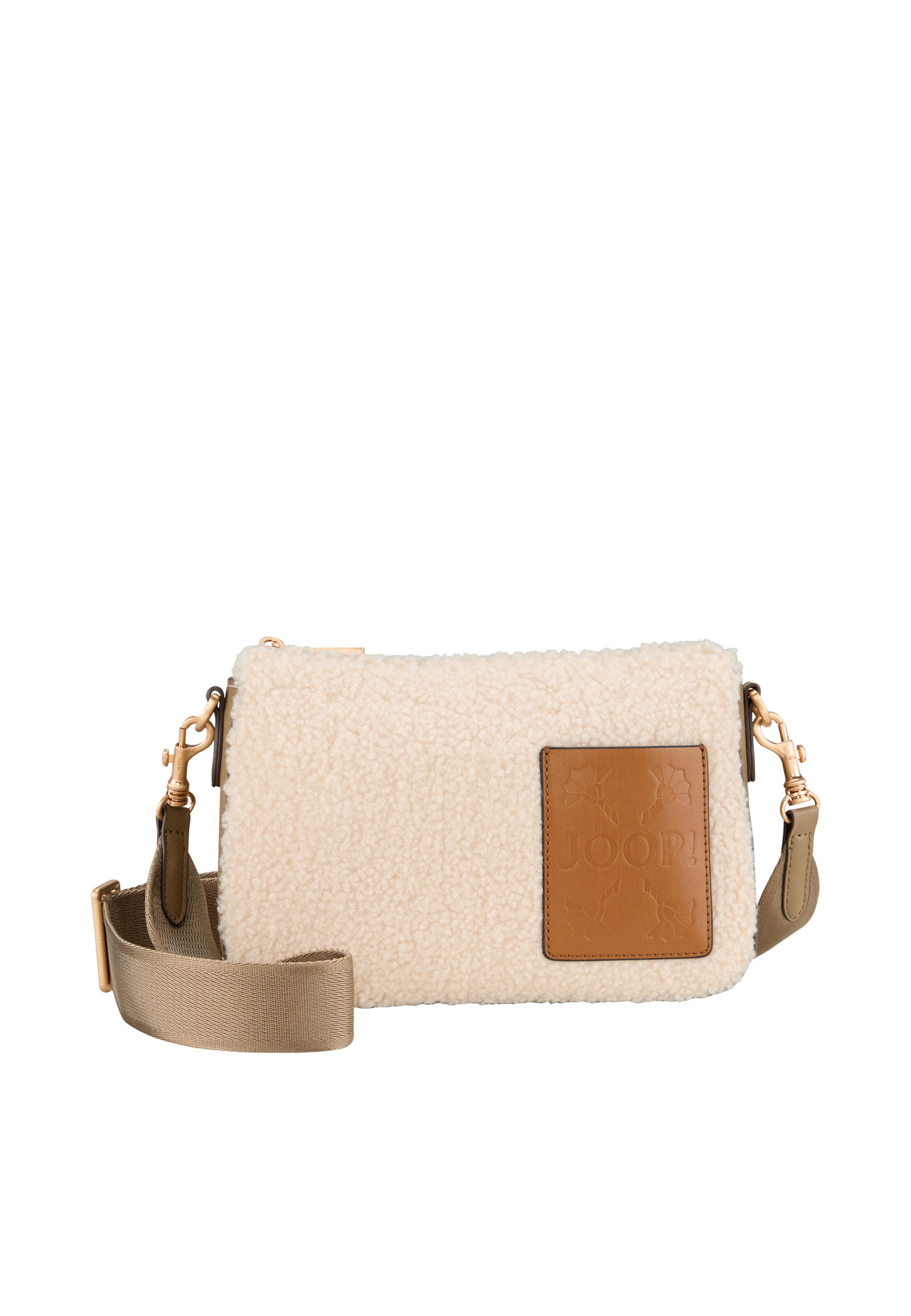 JOOP! Schoudertas 'Pezza Peluche Jasmina' in Beige: voorkant