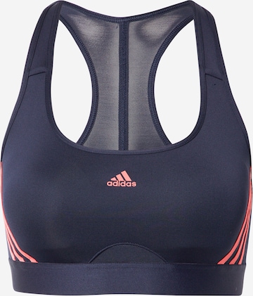 ADIDAS SPORTSWEAR Športová podprsenka 'Powerreact' - Modrá: predná strana