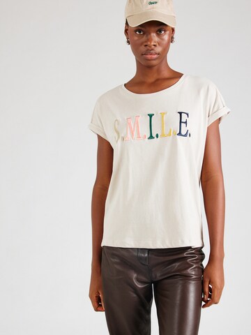 Sublevel T-Shirt in Beige: Vorderseite