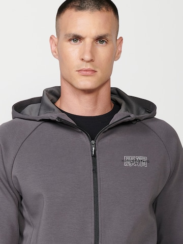 KOROSHI Sweatjacke in Grau