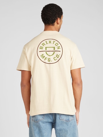 T-Shirt 'CREST' Brixton en beige : devant