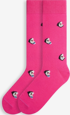 Von Jungfeld Socks 'RETRO ICONS' in Pink: front