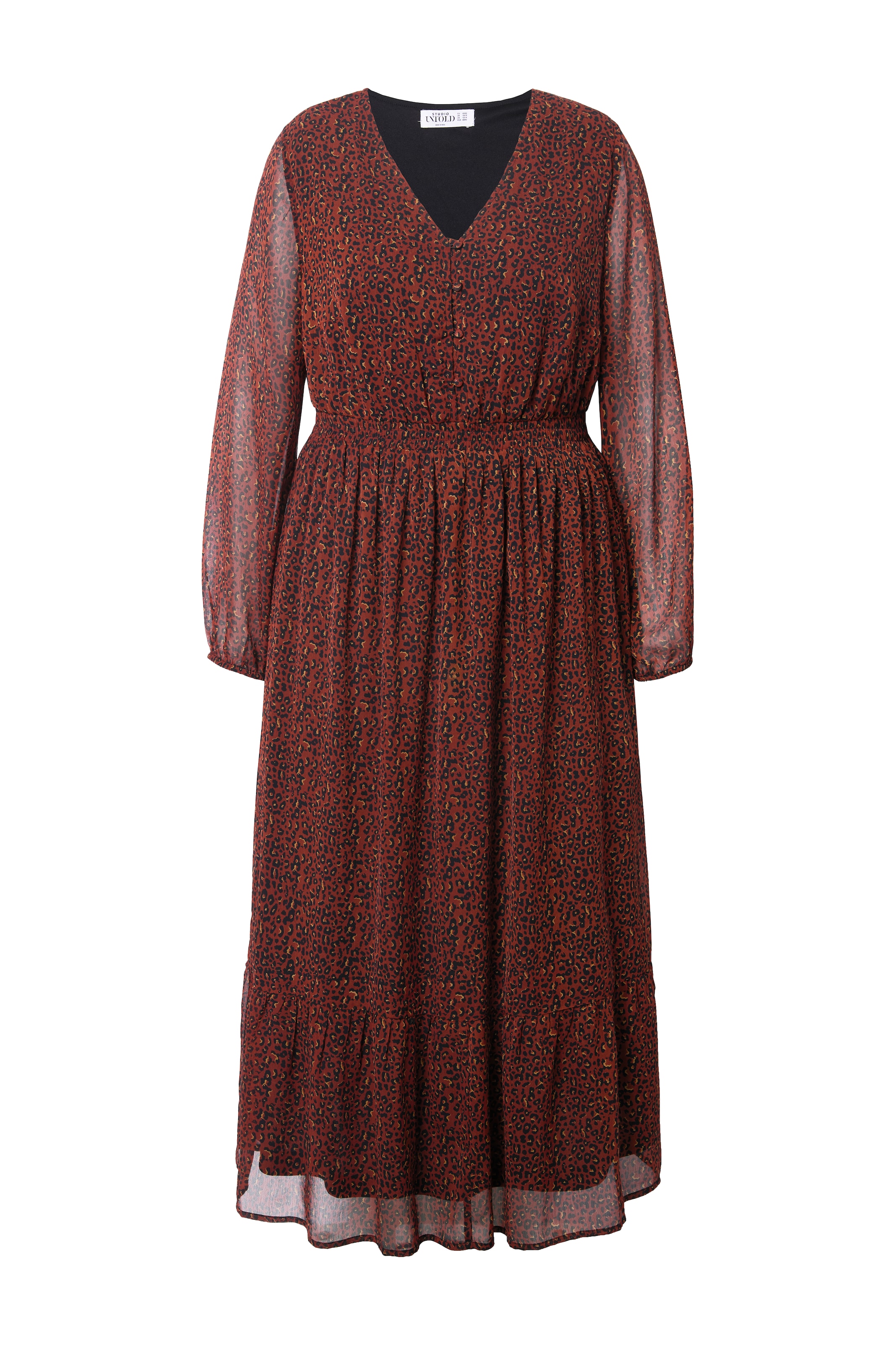 Studio Untold Jurk in Rood: voorkant
