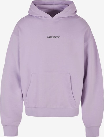 Lost YouthSweater majica 'Chaos 2' - ljubičasta boja: prednji dio