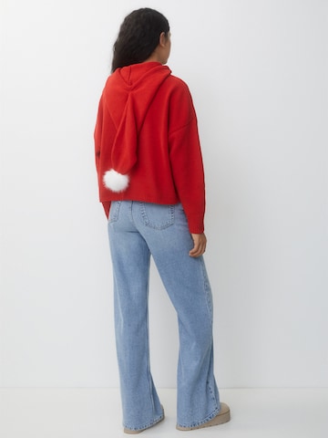 Pull-over Pull&Bear en rouge