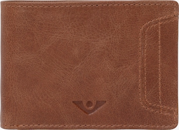 VOi Wallet 'PEA' in Brown: front