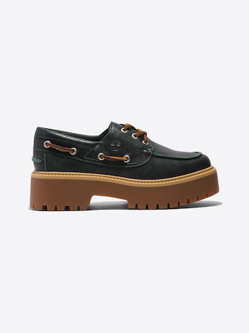 TIMBERLAND Schnürschuh 'Stone Street 3 Eye Boat' in Grün