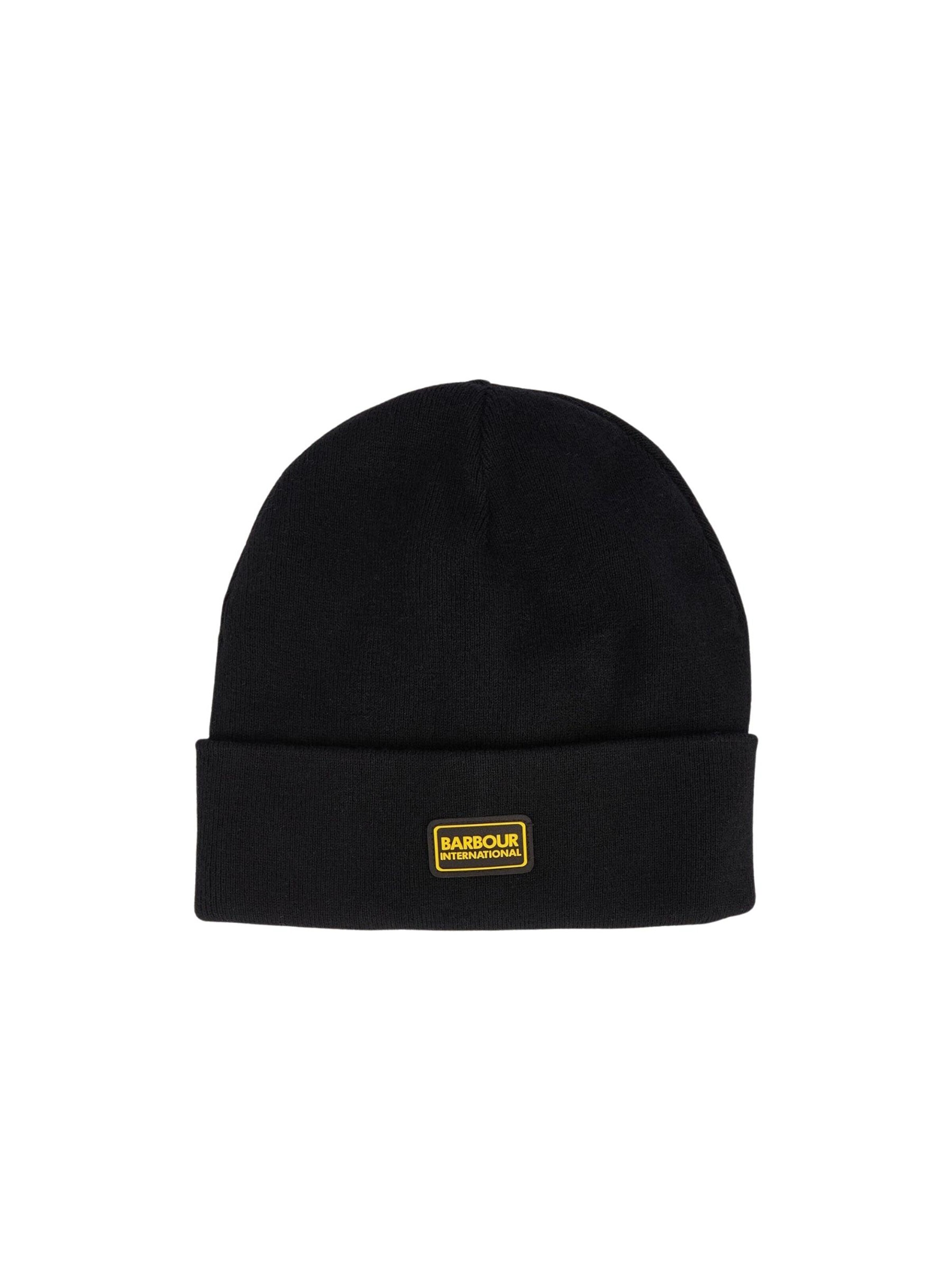 Barbour International Mütze 'CHESTER'‌‌‌ in Schwarz: Vorderseite