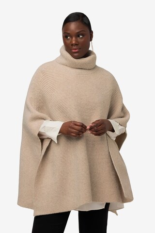 Ulla Popken Cape in Beige: front