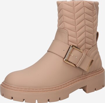 Boots River Island en beige : devant