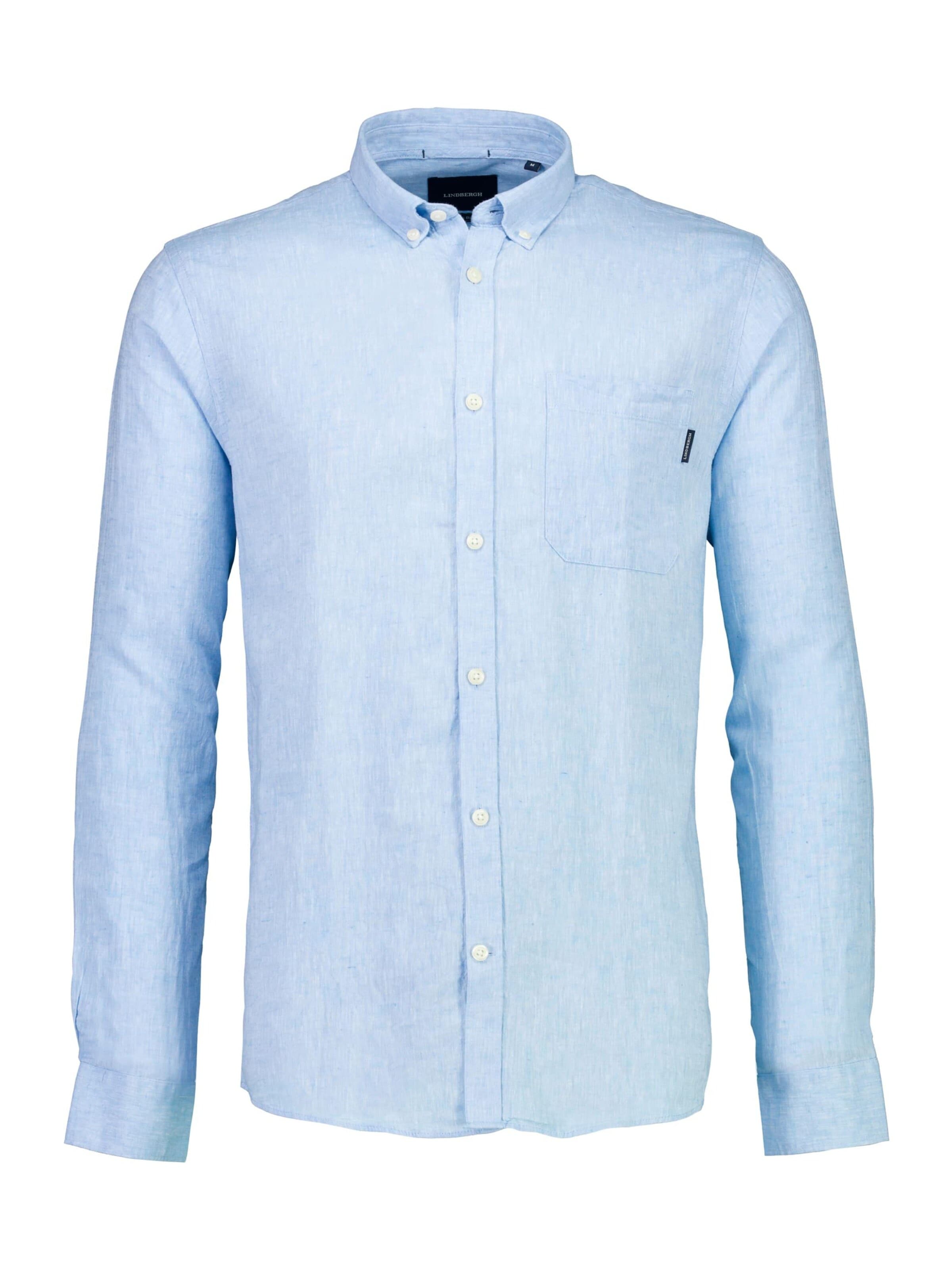 Lindbergh Regular fit Overhemd in Blauw: voorkant