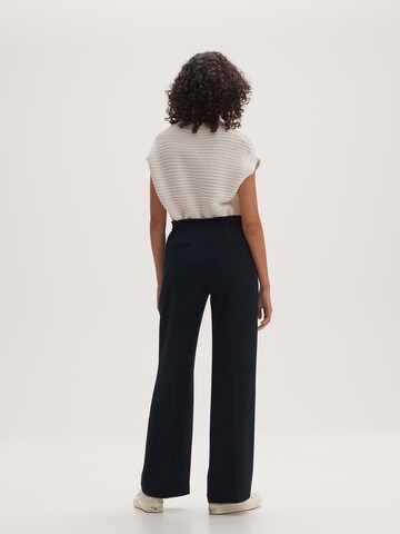 OPUS Loose fit Trousers with creases 'Milane' in Blue