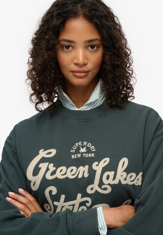 Sweat-shirt Superdry en vert