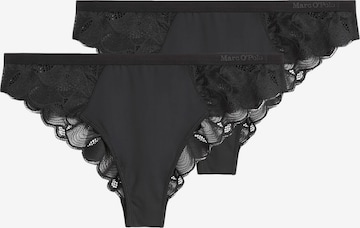Marc O'Polo Slip 'Tender Lace' in Zwart: voorkant