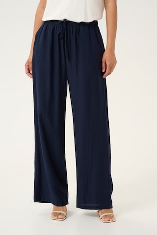 Cream Loose fit Pants 'Lori' in Blue: front
