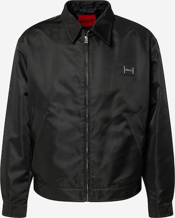 HUGO Red Between-Season Jacket 'Belton' in Black: front