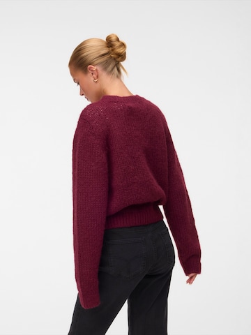 VERO MODA Gebreid vest 'VMMAYBE' in Rood