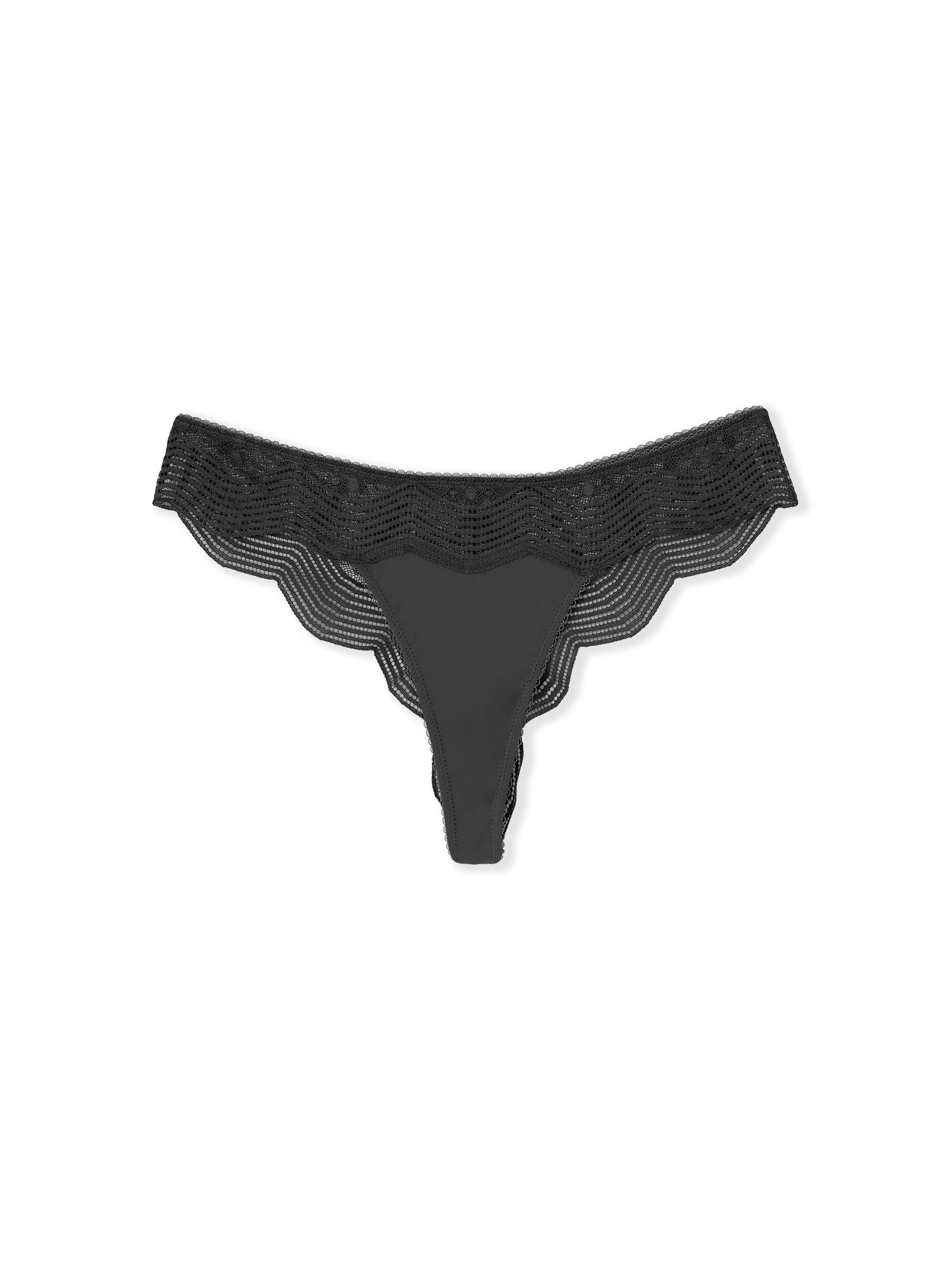 ETAM String in Schwarz: Vorderseite