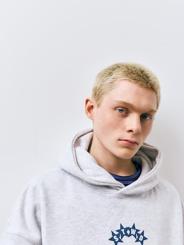 Sweat-shirt 'STWD' Pull&Bear en gris