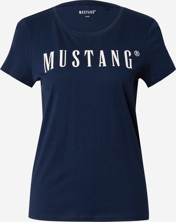 T-shirt 'Alma' MUSTANG en bleu : devant