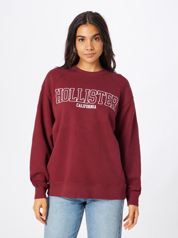 HOLLISTER - Sweatshirt em vermelho: frente