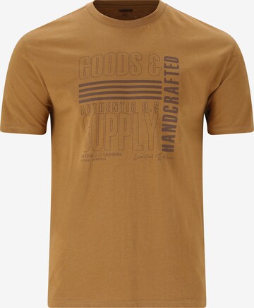 Cruz T-Shirt 'Blueville' in Gold: Vorderseite