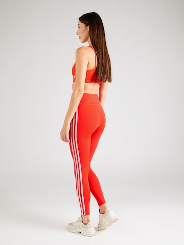 ADIDAS PERFORMANCE Skinny Workout Pants 'Train Essentials' in Red