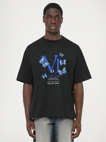 T-Shirt Versace Jeans Couture en noir : devant
