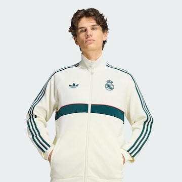 ADIDAS PERFORMANCE Sports sweat jacket 'Real Madrid Originals' in Beige