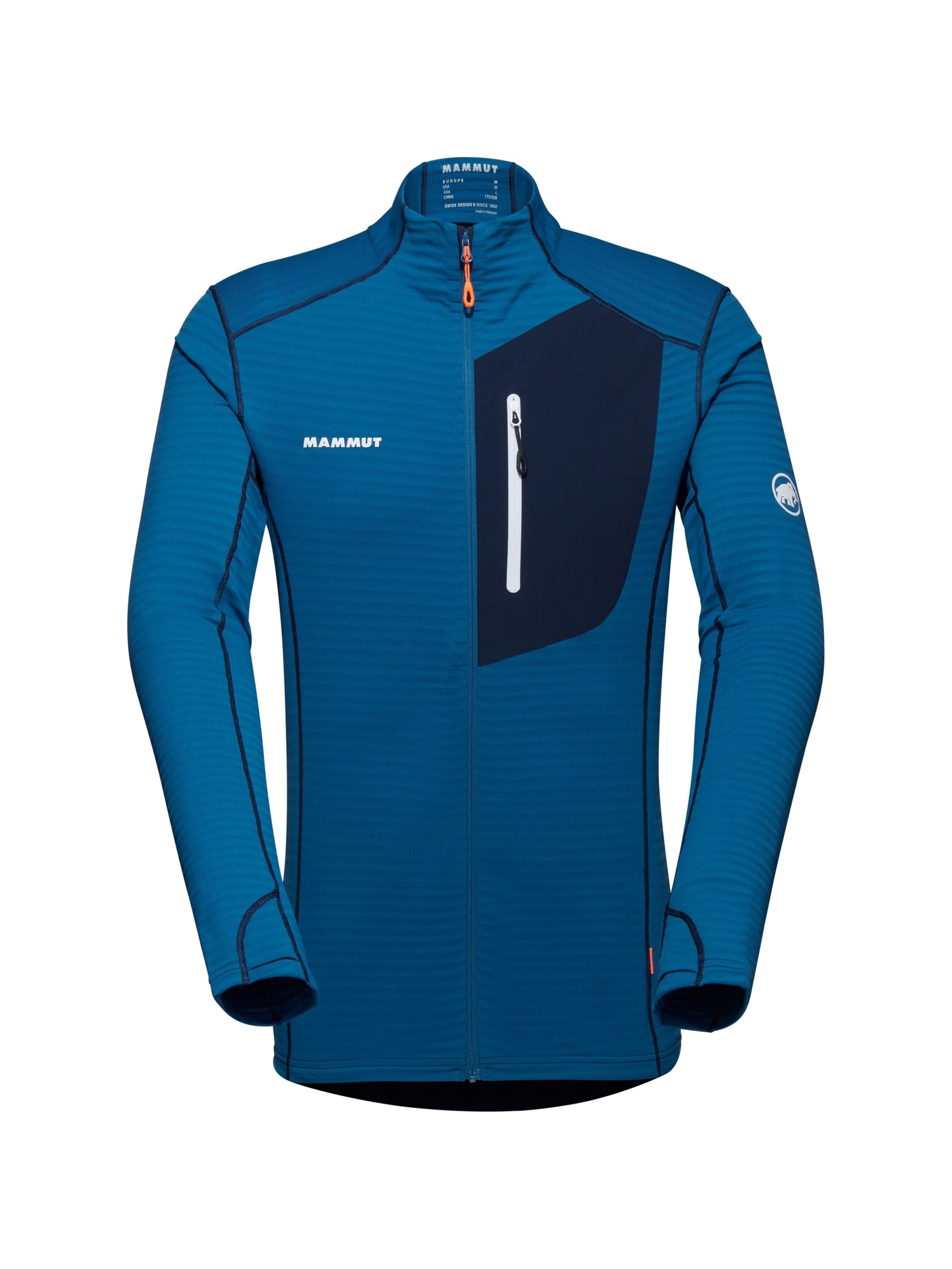 MAMMUT Funktionsfleecejacke 'Taiss' in Blau: Vorderseite