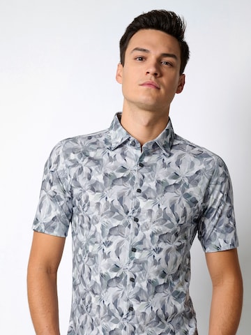 DESOTO Slim fit Button Up Shirt in Grey