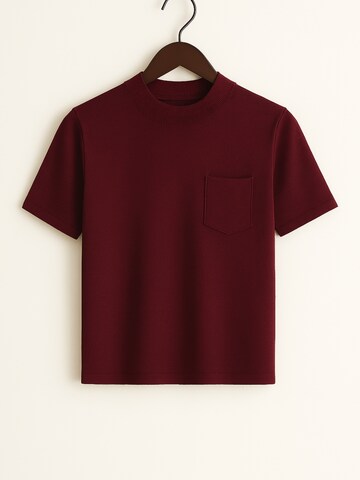 WEARABLE STORIES Pullover 'Lone' in Rot: Vorderseite