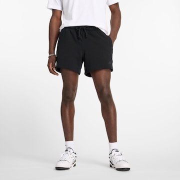 new balance - Loosefit Pantalón 'Athletics French Terry Short 5"' en negro: frente