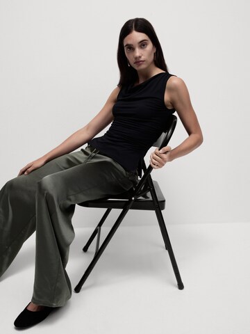 Wide Leg Pantalon Marks & Spencer en vert